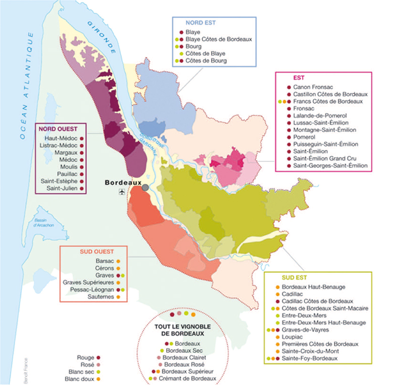 Bordeaux wijnen: de Bordeaux